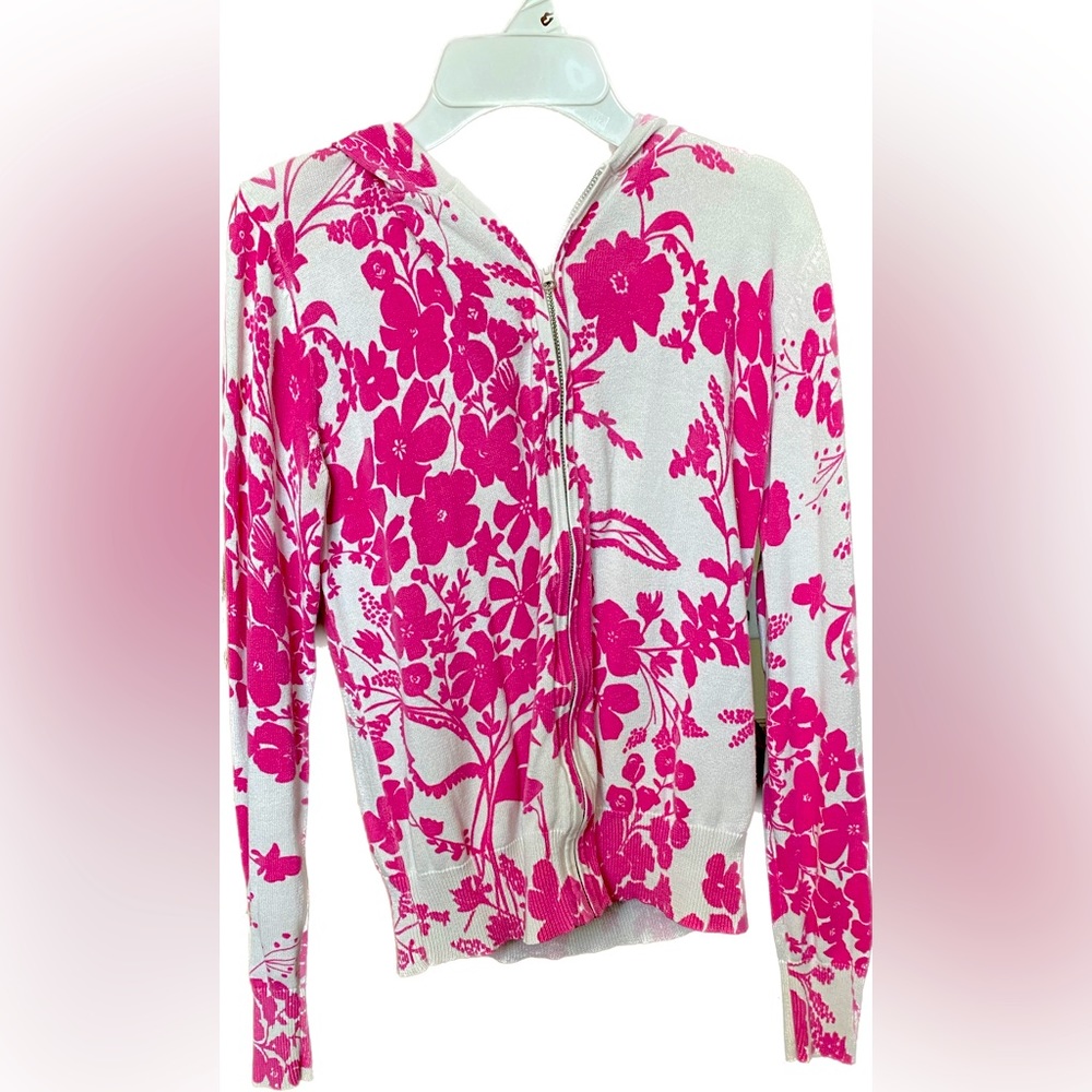 Old Navy Floral Designed Zip Up Jacket